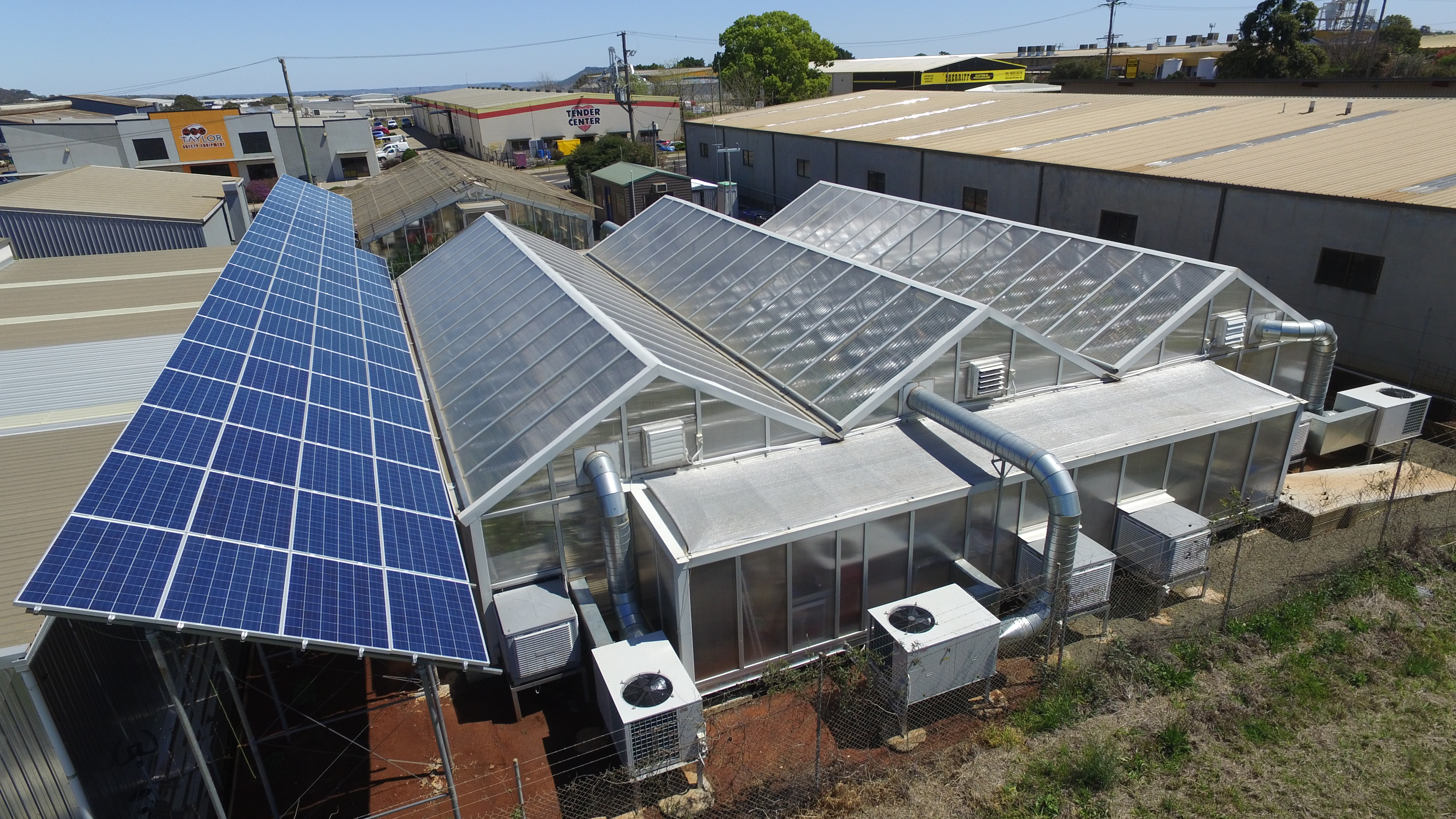 CB Solar 20 kw Solar on a greenhouse